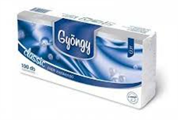 GYÖNGY papírzsebkendő 3 rét. 100db CLASSIC