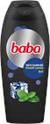 BABA Férfi tusfürdő 400ml Menta 2in1